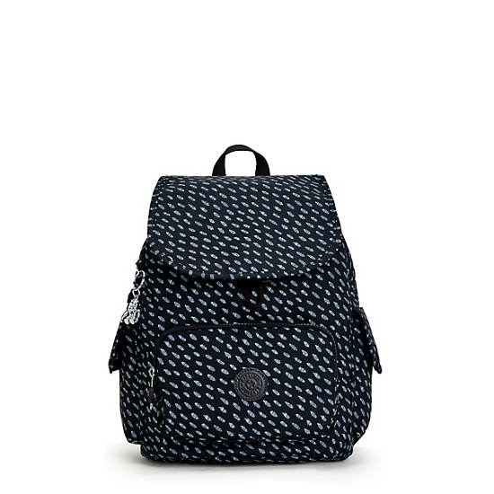 Kipling City Pack Small Printed Hátizsák Fekete | HU 1516HA